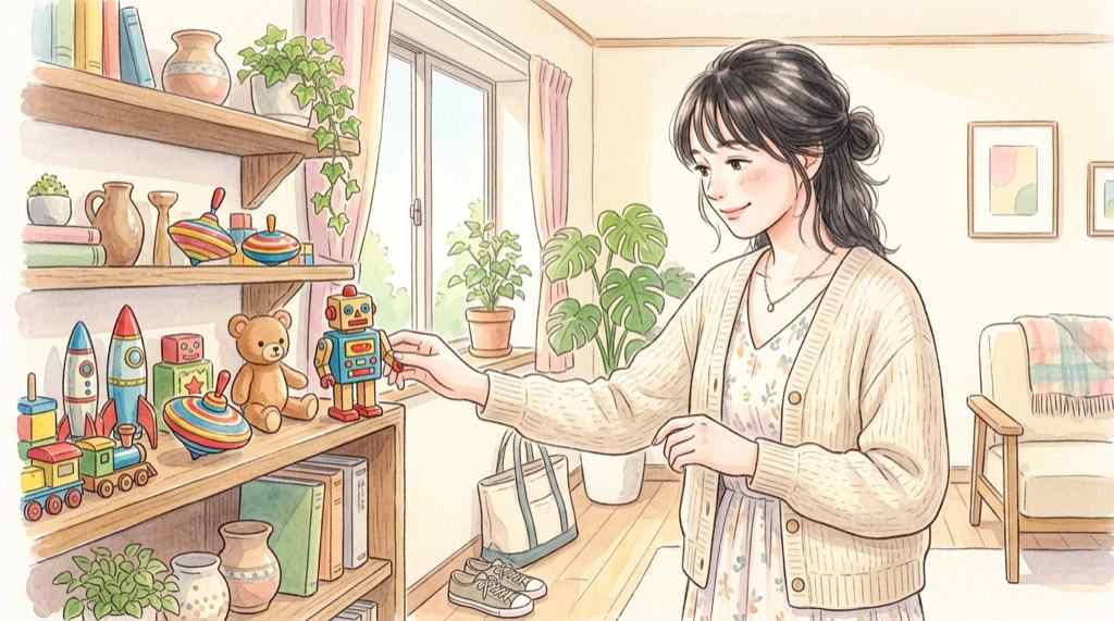 ドラえもんの世界観を連想させるほのぼのとした小学校のイラスト・教室や文房具のイメージ
