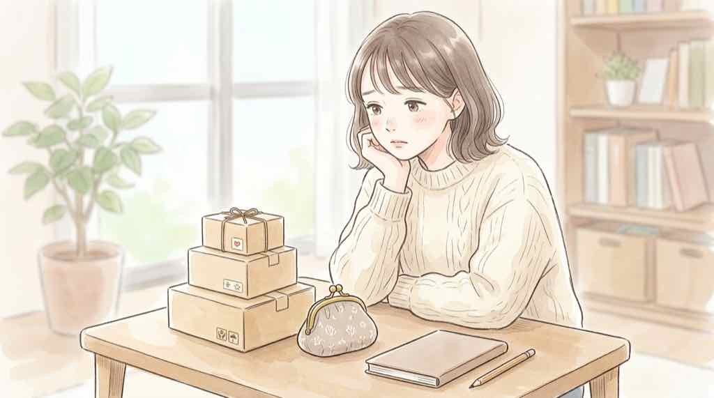 くりまんじゅうだらけくじ送料の注意点をまとめたイメージ