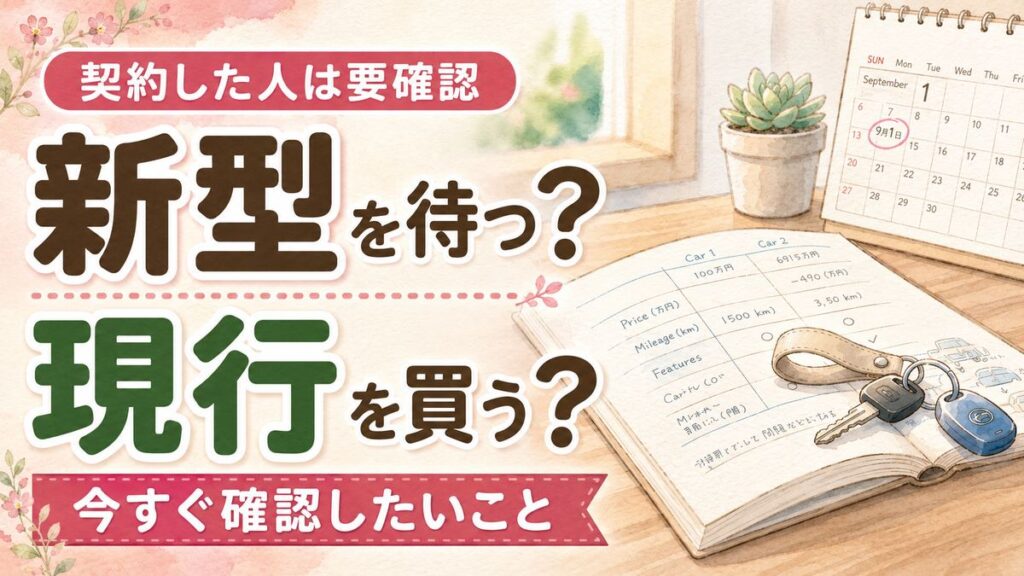 レクサスNX新型を待つべきか現行型を買うべきか比較して考える女性