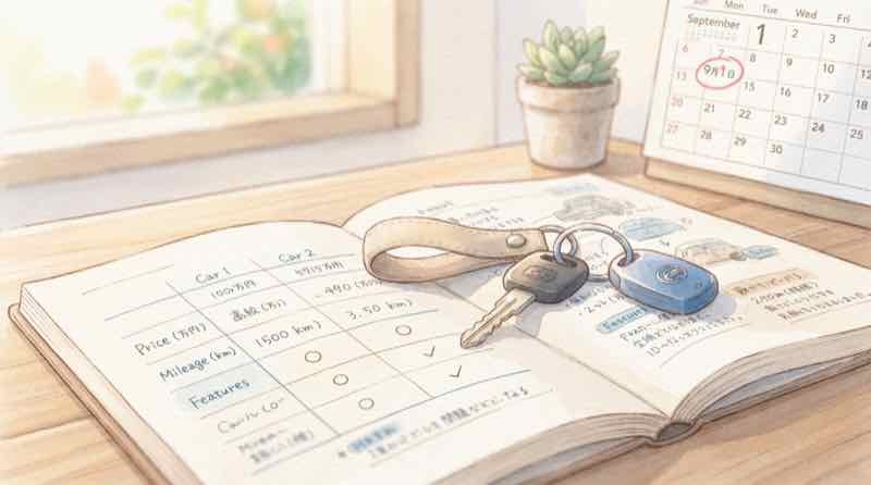 レクサスNX新型を待つべきか現行型を買うべきか比較して考える女性