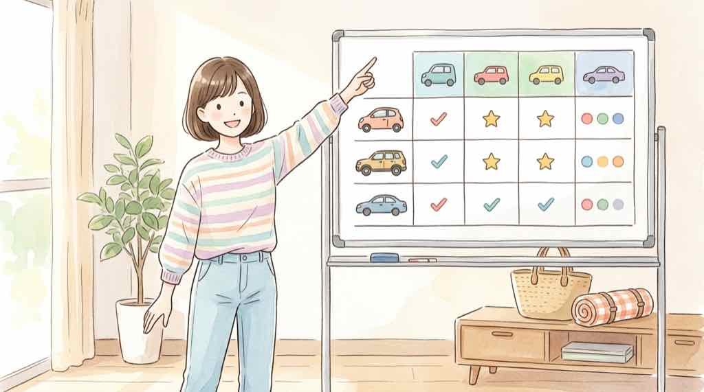 光岡自動車 ベース車一覧を確認する様子