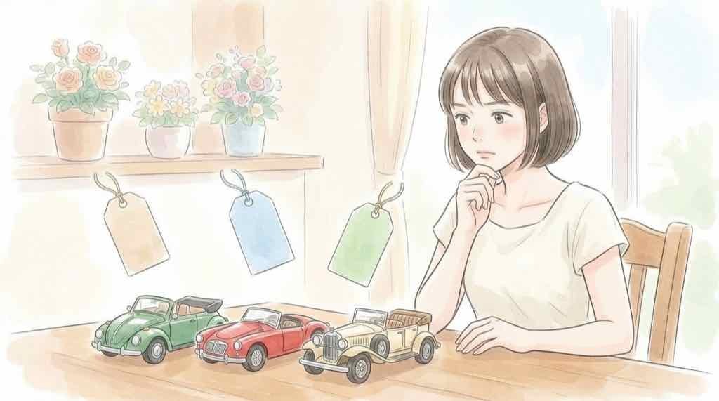 光岡LA1の予想価格と過去モデルの価格を比較する図解イメージ