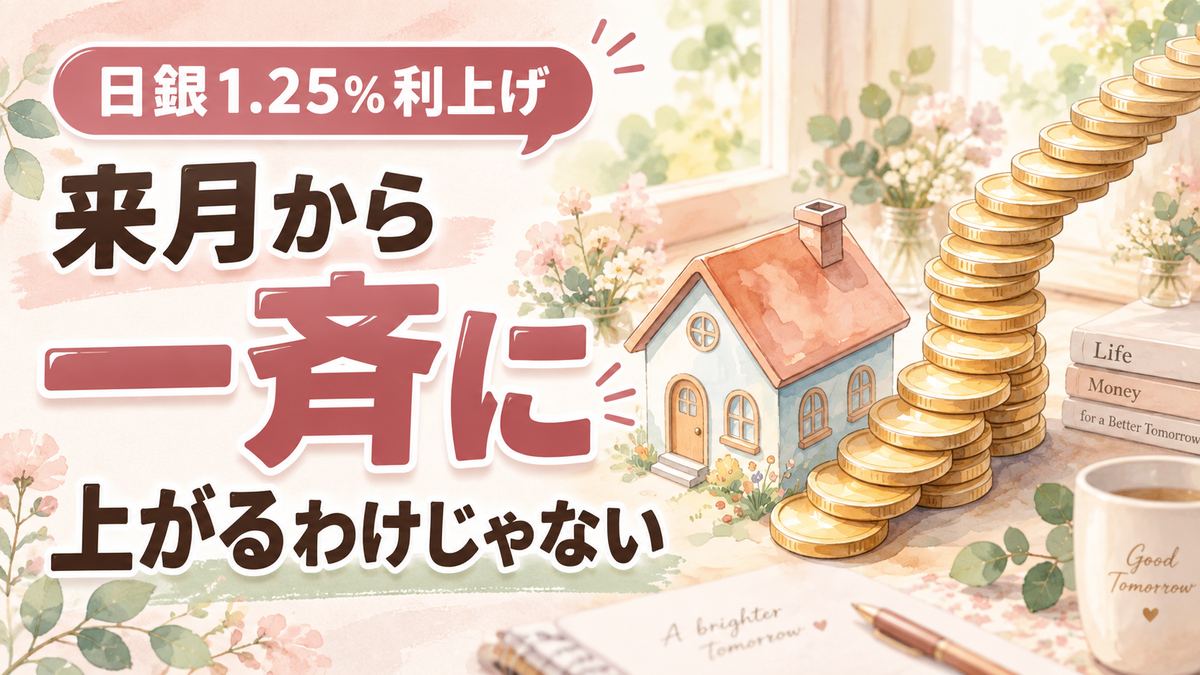日銀利上げ1.25％で住宅ローンはどうなるか説明する女性