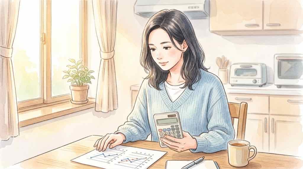 RGBミュウ 確率 SNSで話題のカードを見て驚く女性のイラスト