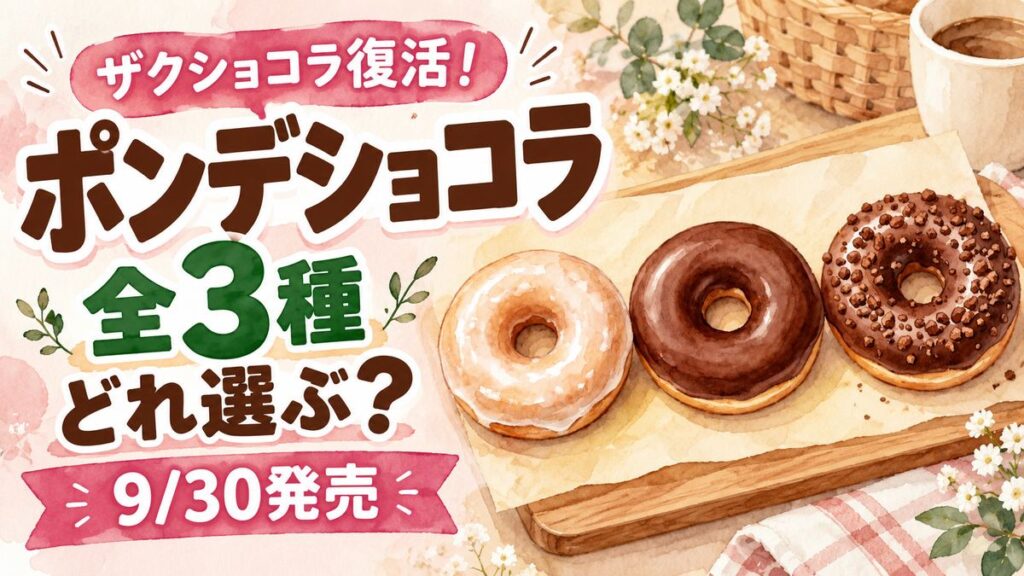 ポンデショコラ2026年の発売日と3種の違いを調べながらスマートフォンを見る女性
