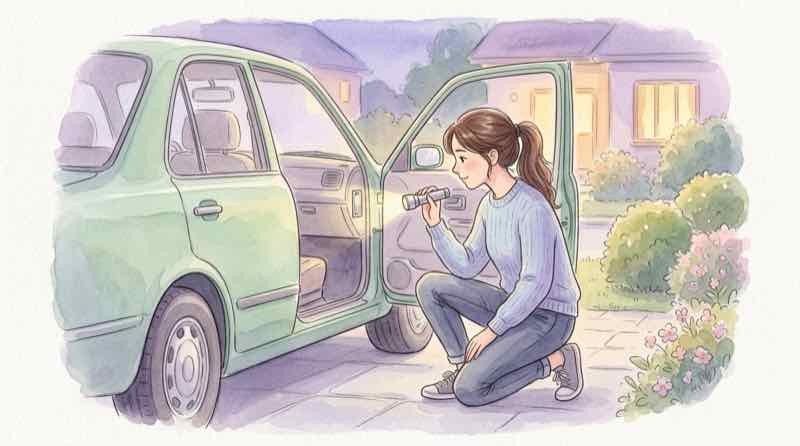 プリウス 車台番号 リコール確認の手順を調べる様子