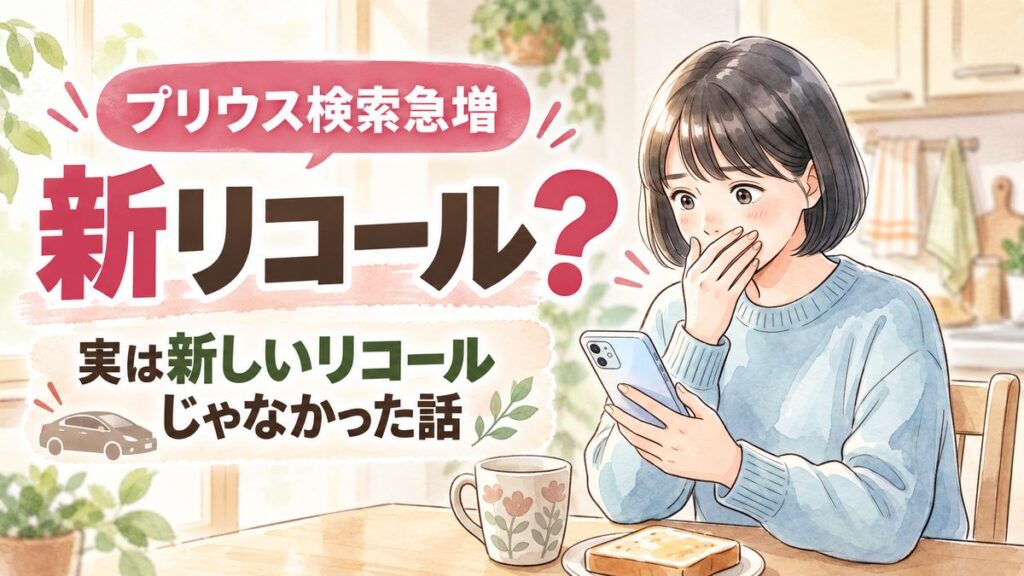 プリウス リコール 2026 が気になる人の疑問と確認方法