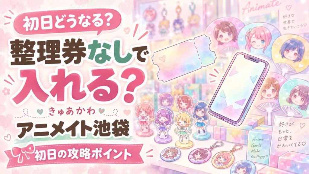 きゅあかわ アニメイト池袋の整理券とグッズ攻略まとめ
