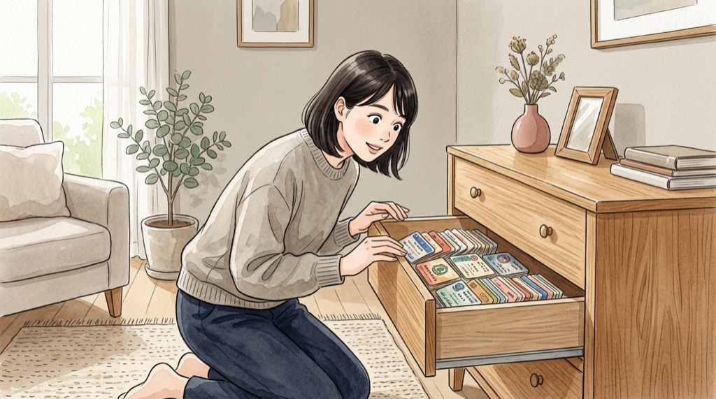 セイコーマートの会員情報で自分が対象かどうか確かめる人のイメージ