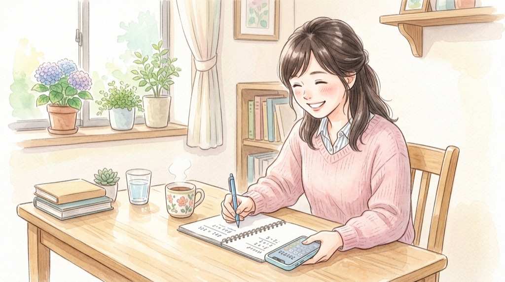 セブンイレブン銀しゃりむすびの焼しゃけと辛子明太子を手に取り笑顔の女性