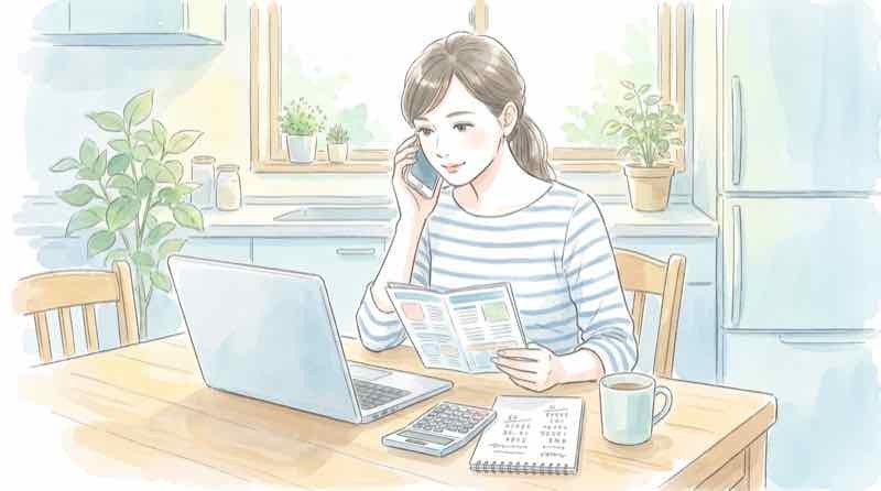 止水板の費用や補助金について確認する様子