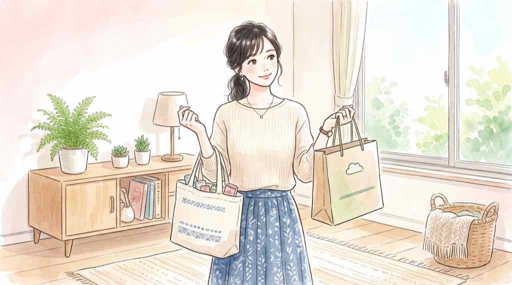 スタバポケモングッズ どこで買える？確認する女性のイラスト
