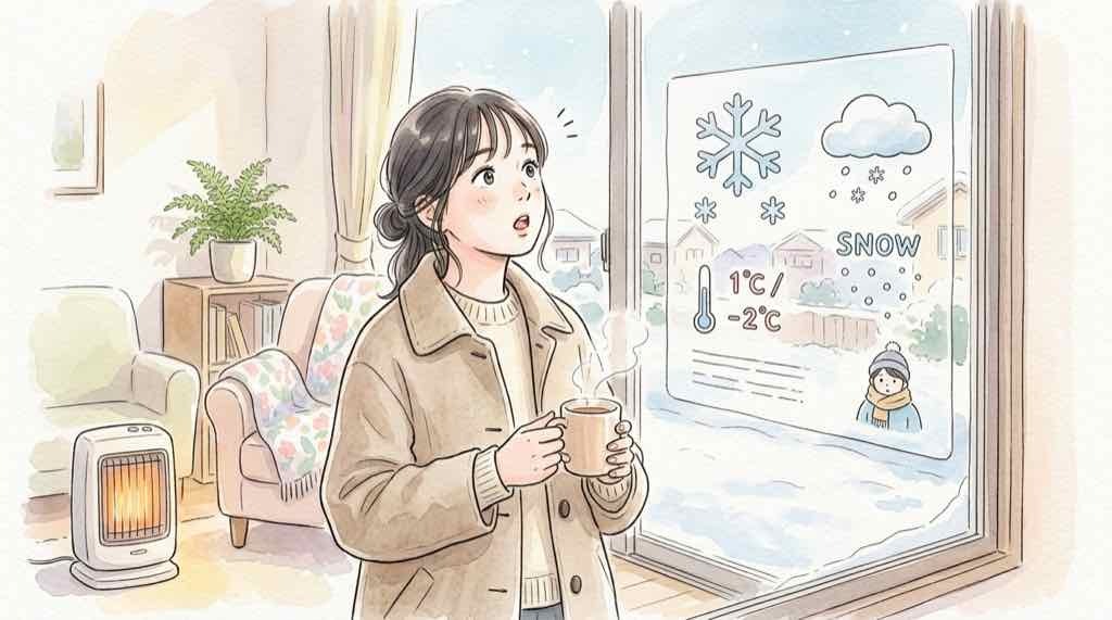 スーパーエルニーニョ2026年冬の天気予報を確認する暮らしのワンシーン
