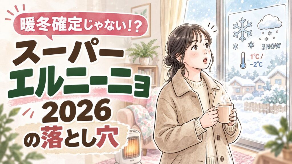 スーパーエルニーニョ2026年冬の天気予報を確認する暮らしのワンシーン