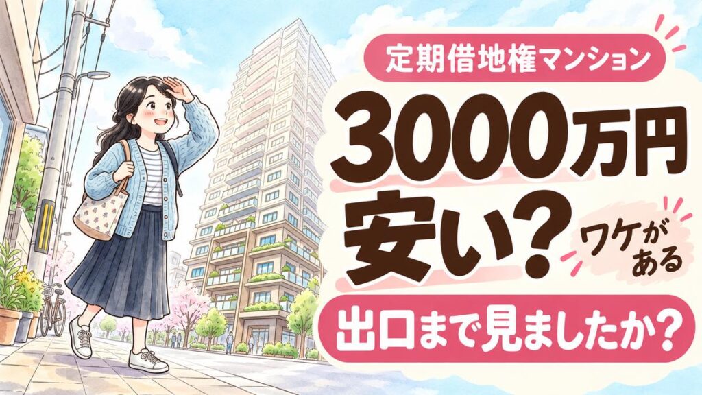 定期借地権マンションは買ってはいけない?後悔する人と得する人を分けるポイント