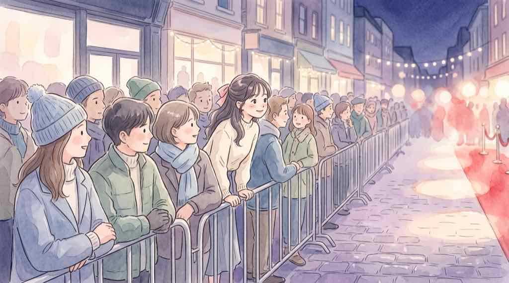 東京国際映画祭2026レッドカーペットの会場・日比谷ステップ広場のイラスト