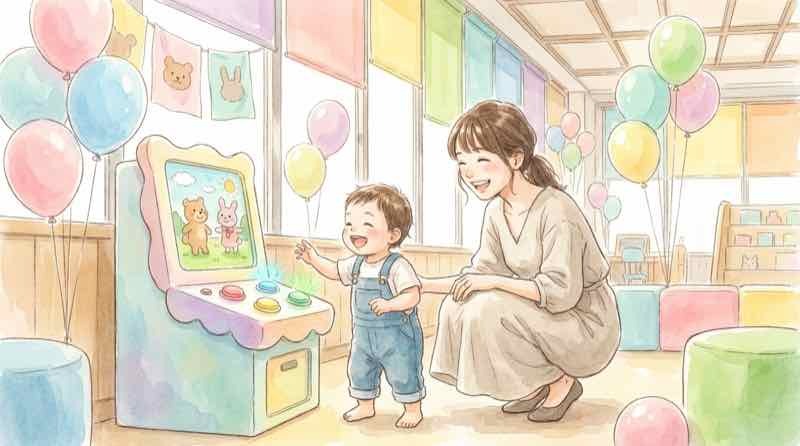東京ゲームショウ2026に子連れで行き無料エリアで遊ぶ親子