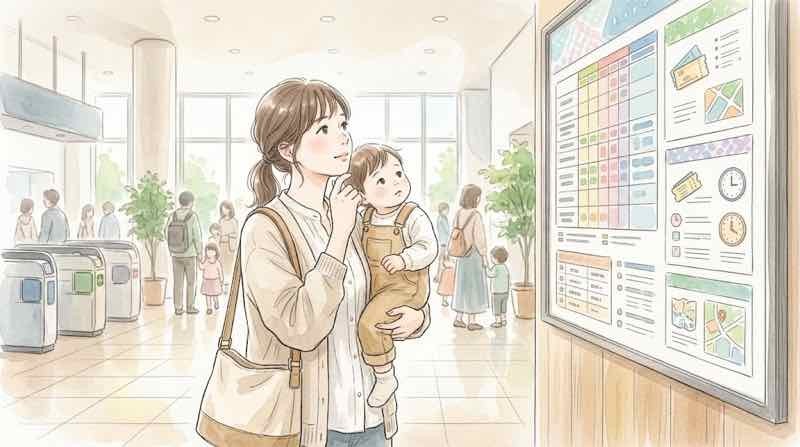 東京ゲームショウ2026の子ども料金と無料条件を確認する母親