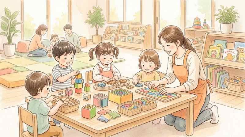 東京ゲームショウ2026のファミリーゲームパークで学ぶ遊ぶ体験をする子ども