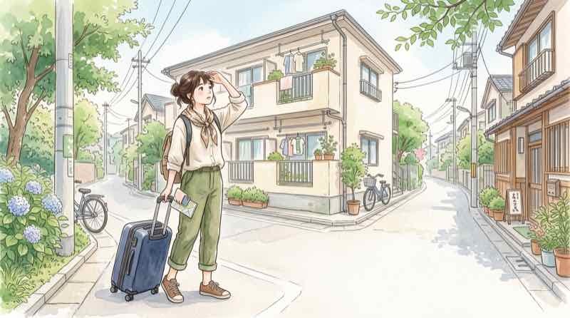 東京23区の民泊禁止の疑問に答えるチェックリストを手にした笑顔の女性