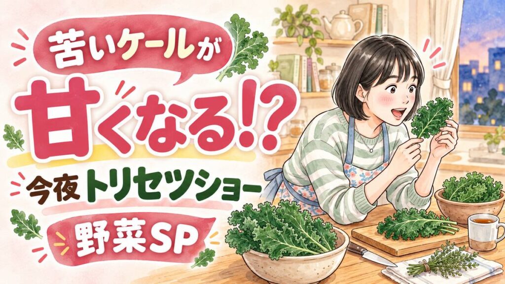 トリセツショー野菜SPの調理法を調べる女性