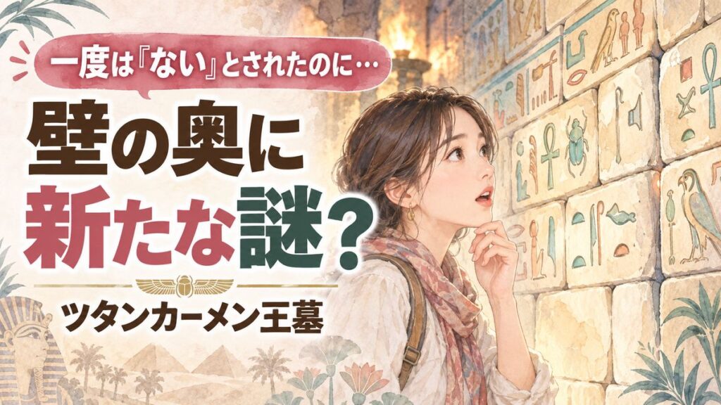ツタンカーメン 隠し部屋の最新調査を示す王家の谷のイメージ