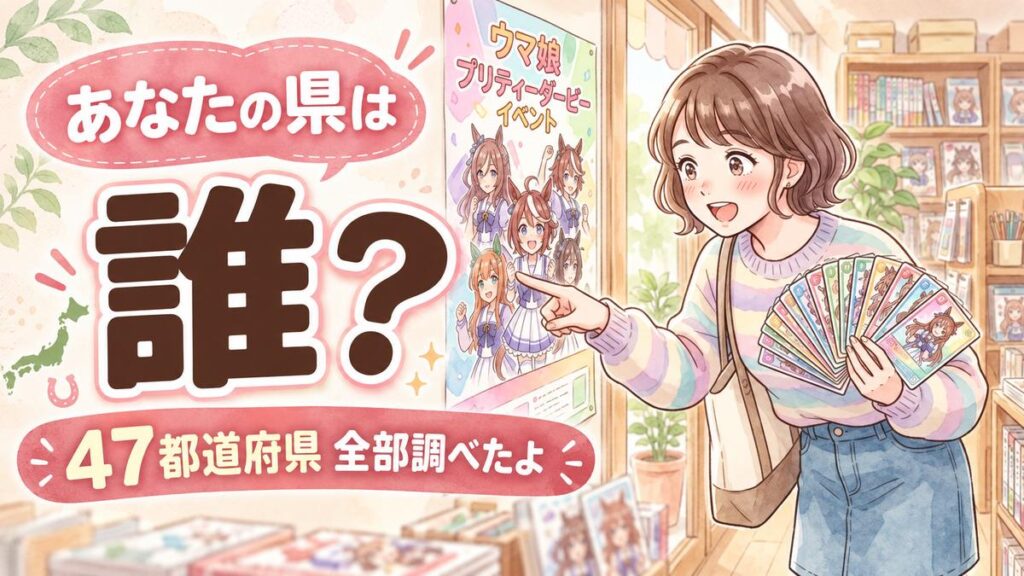 ウマ娘47都道府県ご当地ダービー担当キャラクター一覧と元ネタ解説イラスト