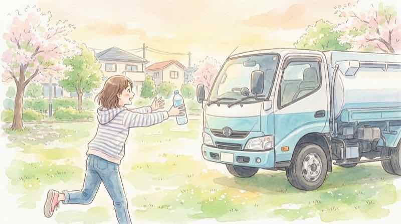 横浜市 水道水の疑問に答える暮らしのイラスト