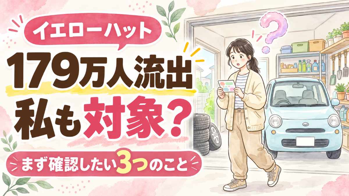 イエローハット情報漏洩の第2報で自分は対象か確認する女性