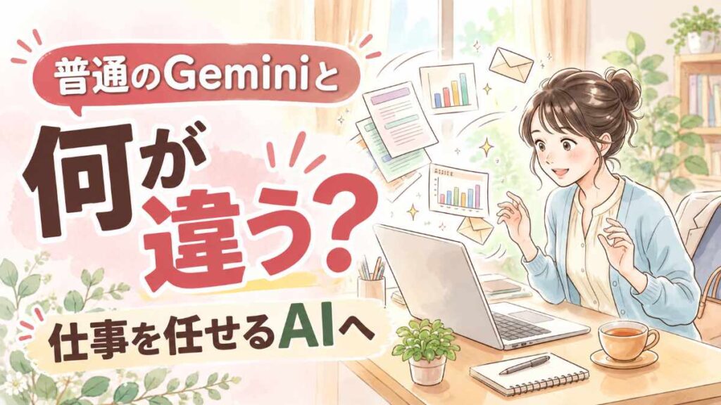 Geminiエージェントとは?AIが仕事を任される同僚になるイメージ