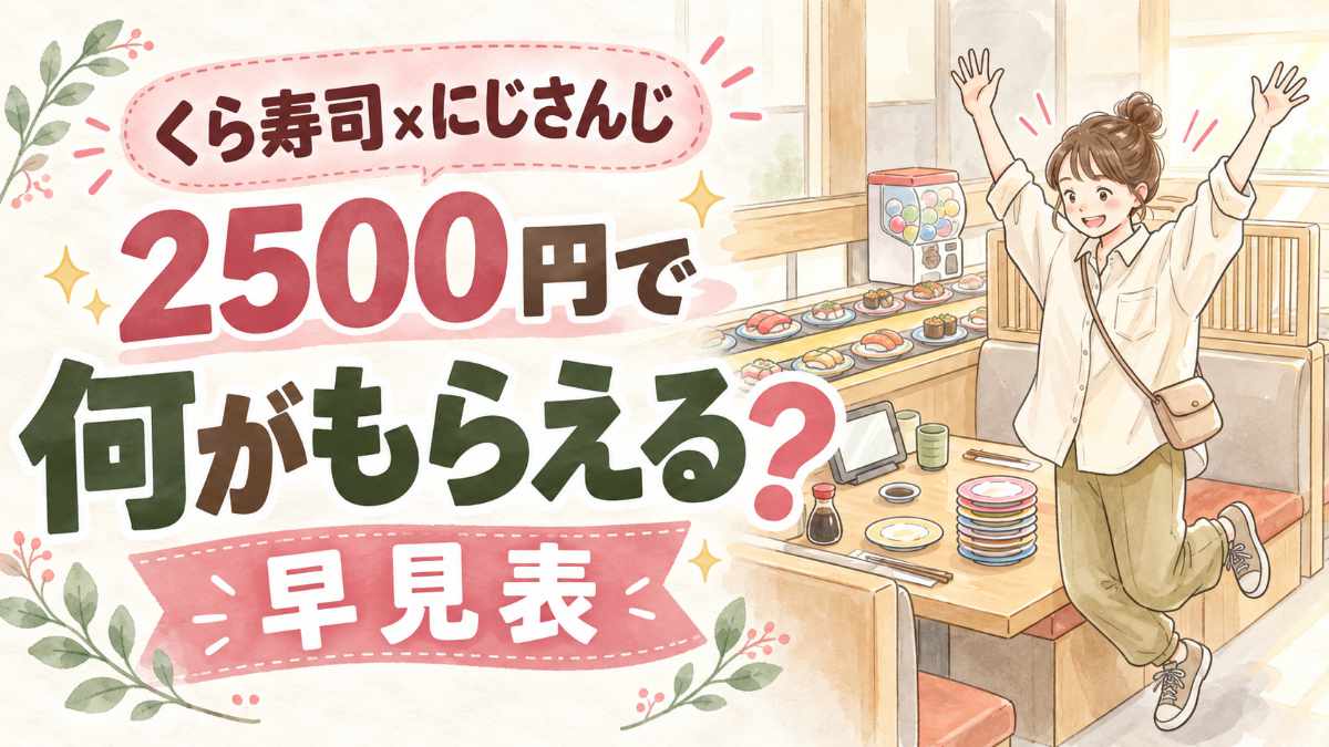 くら寿司 にじさんじ 2026のコラボ開催を楽しみにする女性