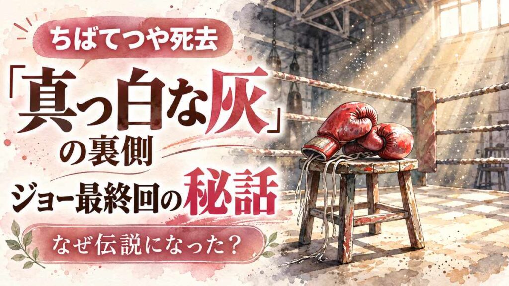 ちばてつや 死去を悼み『あしたのジョー』の真っ白な灰の余韻を描いた静かな一枚