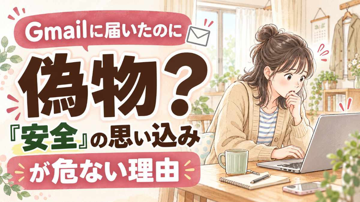 Gmail フィッシング 強いのに届く？受信トレイが安全とは限らない理由を考える様子