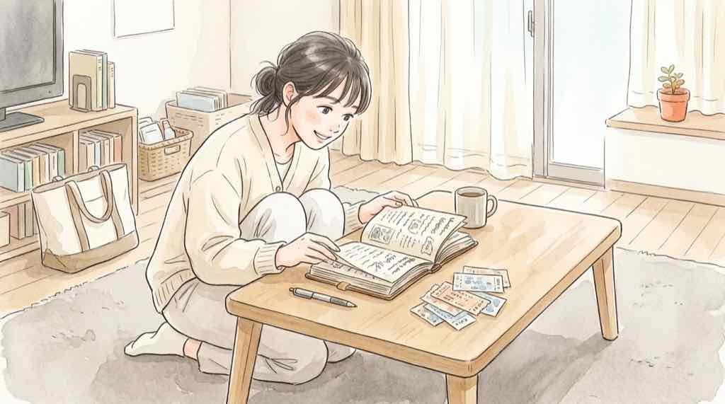 ANA情報漏洩の対象か確認するために予約履歴を見返す女性