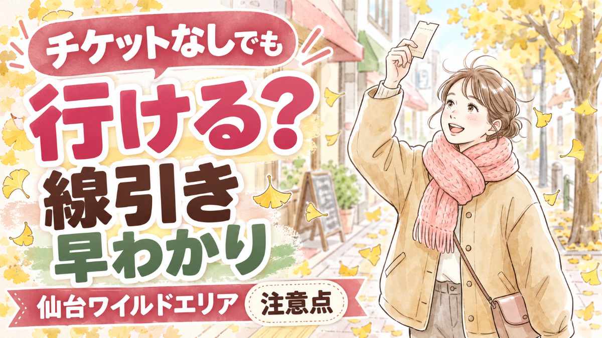 ポケモンGOワイルドエリア仙台2026を楽しむ冬支度の女性旅行者