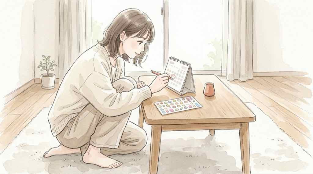 ボンボンドロップシール サンリオB抽選の締切は10月25日、手帳とシールを広げる様子