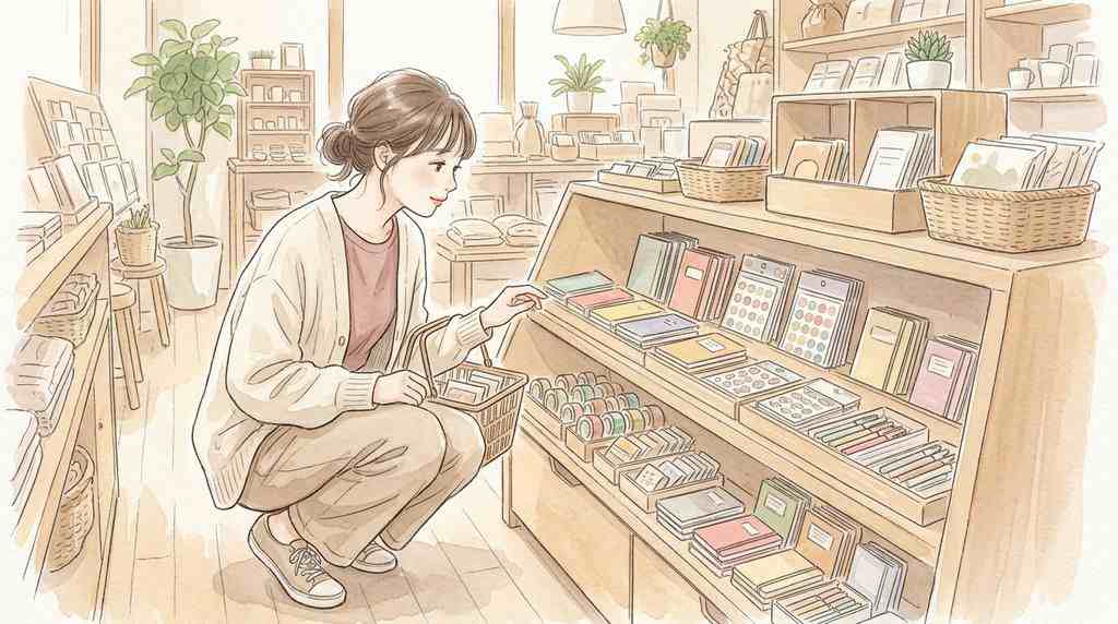 ちいかわボンドロminiはどこで売ってる？販売店を探す文具売り場のイメージ
