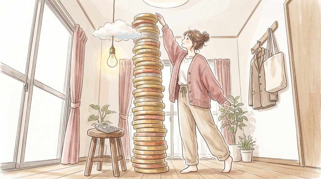 クラウド料金とデータセンター電力需要の増加を表した料金と電力のグラフ風イラスト