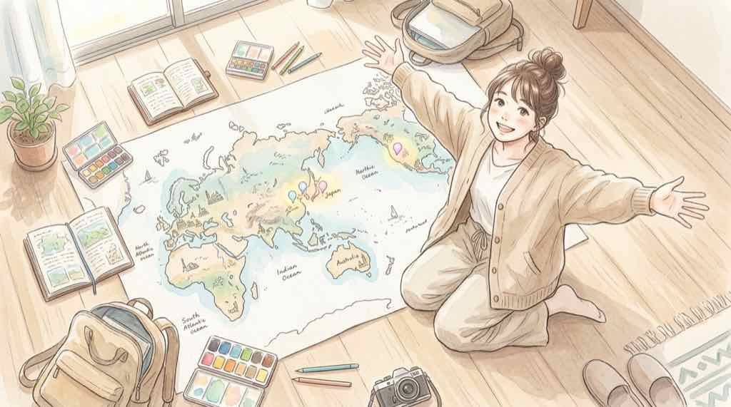 CORTIS 人気メンバーを日本・韓国・海外で比較する世界地図のイメージ