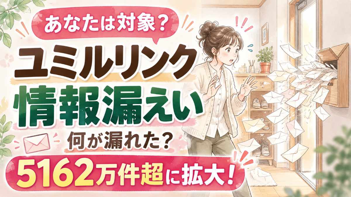ユミルリンク情報漏洩で影響が広がる仕組みを描いた水彩イラスト