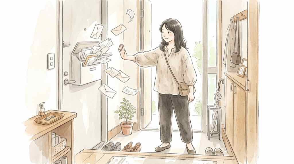第一興商の情報漏洩への対策を落ち着いて進める女性のイラスト