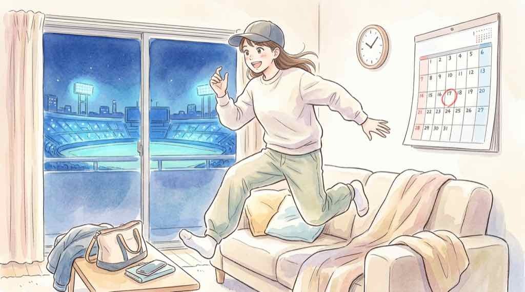 ドジャース次戦はいつ?ブルワーズ戦NLCSの日本時間と放送を探すイメージの水彩イラスト
