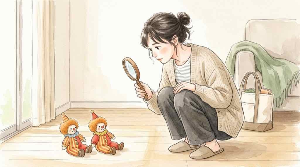 ドナルドとロナルドの違いは同一キャラ。同じ赤と黄色の衣装を見比べる水彩イラスト