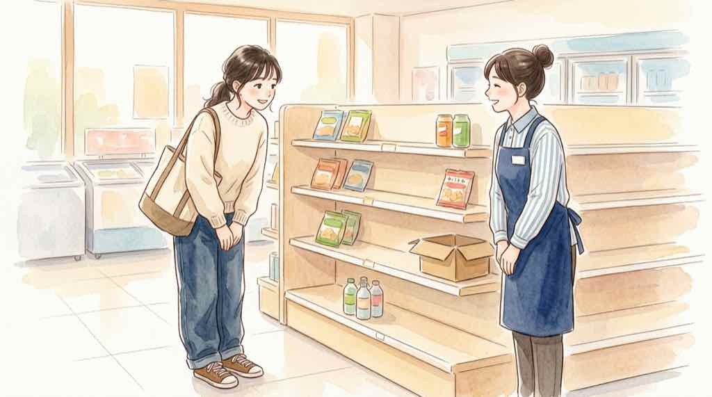 ファミマ サンリオが売り切れでも店員さんに聞く女性と今日の確認ポイント