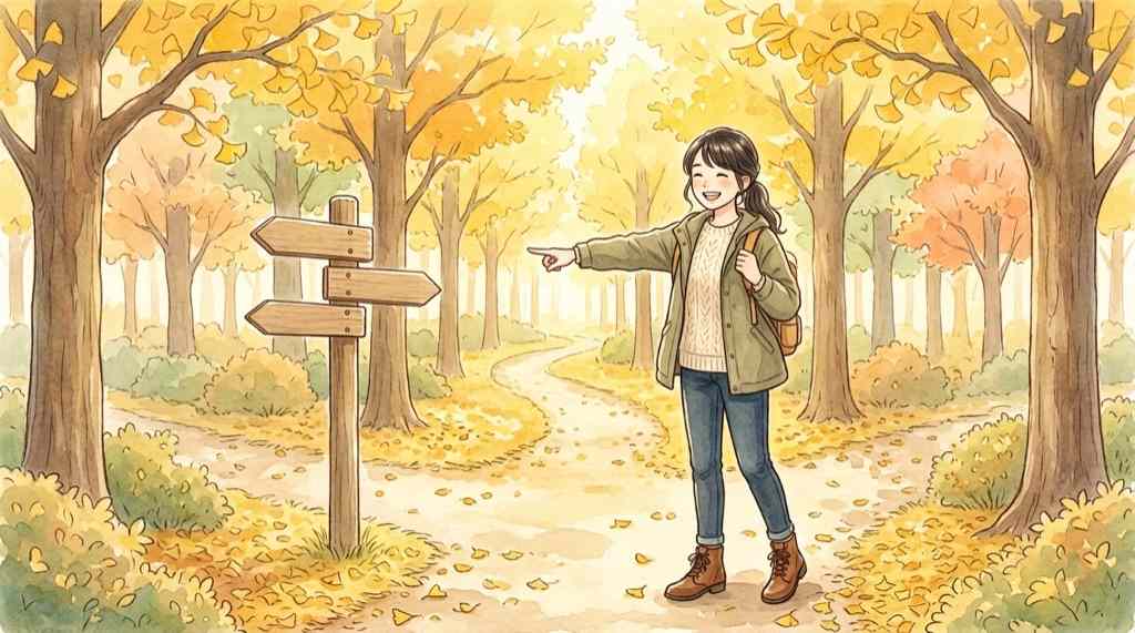 ふるさと納税 10月以降にやることを整理する女性のイラスト