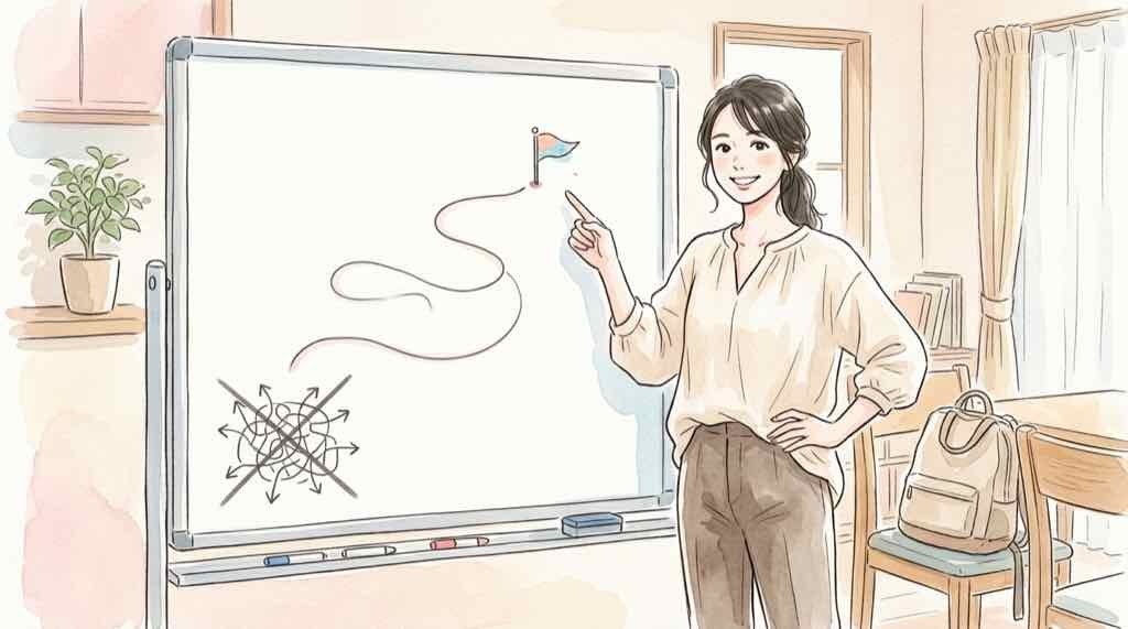 Geminiエージェントとは何かを考える会社員の女性
