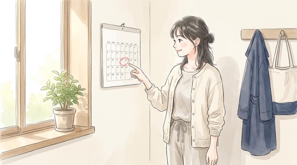 はぴだんぶい サンキューマート 予約は2026年10月21日12時開始、予約のスケジュールを調べる様子