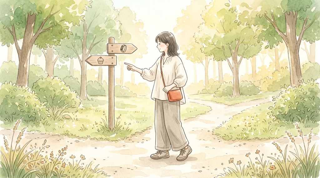 ハッピーセットUSJのクロミは10月23日から、ハローキティは10月22日までを示す図解風の水彩イラスト