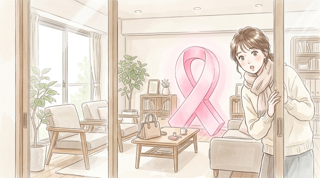 Hello Kitty's Lounge表参道で予約なしの入場を気にする女性のイラスト