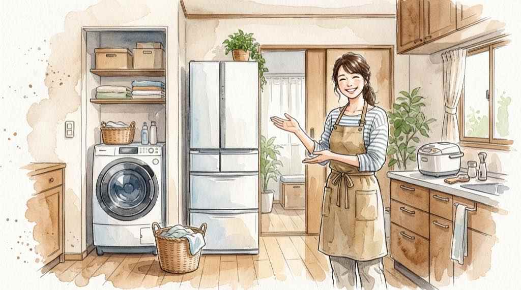 日立の家電はなくなる？ブランド継続を伝える洗濯機と冷蔵庫のある暮らし